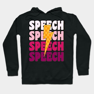 Speech Therapy Rainbow Speech Language Pathologist Therapist Hoodie